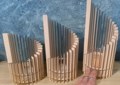 Photophore décoratif LED – 3 tailles au choix