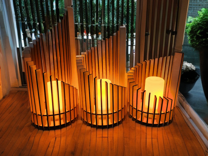 Photophore décoratif LED – 3 tailles au choix