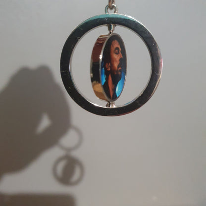 Médaillon rotatif personnalisé avec deux photos différentes